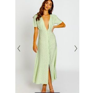 Showpo Peri V neck maxi dress